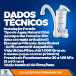 Purificador de Água Acqua Bella Lorenzetti: água limpa e saudável com instalação prática e troca fácil de refil. - Imagem 3