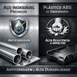 Suporte Móvel Ajustável Premium: mova geladeira, fogão e máquina com segurança, suporta 200kg, é antiferrugem e antivibração. - Imagem 6