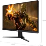 Monitor Gamer HAIZ LM27-E241B 27 FHD 240Hz 1ms HDR10 IPS para jogos competitivos com máxima fluidez e cores vibrantes - Imagem 5