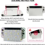 Capa protetora para Switch OLED em silicone floral: proteção total, encaixe perfeito e conforto para Joy-Con. - Imagem 5