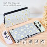 Capa protetora para Switch OLED em silicone floral: proteção total, encaixe perfeito e conforto para Joy-Con. - Imagem 6