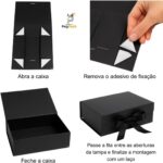 Caixa para Presente PegPack reforçada com imã e laço de cetim, ideal para embalar com elegância e segurança. - Imagem 4