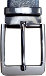 Cinto Masculino Social Couro Original Plus Size Dupla Face Preto e Marrom: elegância e ajuste ideal para tamanhos grandes - Imagem 3