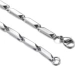 Corrente de Prata Masculina em Aço Inoxidável 316L Trançada, estilo futurístico e resistente, ideal para um visual moderno. - Imagem 5