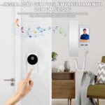 Campainha Inteligente Sem Fio com Video Porteiro 1080p: visão noturna, áudio bidirecional e instalação fácil para mais segurança. - Imagem 3