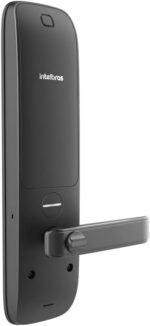 Fechadura Digital FR331 Preto Intelbras: acesso por digital, senha ou tag com fechamento automático e alta segurança. - Imagem 3