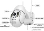 Kit 2 Câmeras de Segurança Wi‑Fi Externa 360° Full HD: monitoramento no celular, visão noturna e proteção total para sua casa. - Imagem 6