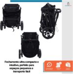 Carrinho Baby Style Magnus 2 em 1: conforto, segurança e praticidade para passeios do recém-nascido aos 3 anos. - Imagem 3