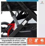 Carrinho Baby Style Magnus 2 em 1: conforto, segurança e praticidade para passeios do recém-nascido aos 3 anos. - Imagem 7
