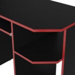 Mesa Gamer para Computador com Porta-Teclado e Prateleiras: organização, conforto e design gamer para seu setup. - Imagem 5