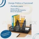 Organizador de Mesa Multifuncional em Metal: mais organização, praticidade e espaço para seu escritório e home office - Imagem 7
