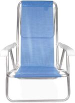 Mor Cadeira Reclinável 8 Posições em Alumínio Azul: conforto, resistência e ajuste ideal para relaxar - Imagem 4