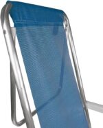 Mor Cadeira Reclinável 8 Posições em Alumínio Azul: conforto, resistência e ajuste ideal para relaxar - Imagem 8