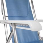 Mor Cadeira Reclinável 8 Posições em Alumínio Azul: conforto, resistência e ajuste ideal para relaxar - Imagem 9