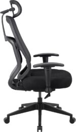 Cadeira Ergonômica TX3 Yama Neue Preta com conforto personalizado, apoio 3D e suporte lombar ajustável. - Imagem 4