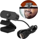Webcam USB 1080p com microfone e plug and play, ideal para videochamadas e aulas online, compatível com Linux - Imagem 3