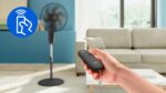 Philips Walita Ventilador de Coluna, 40cm, Controle Remoto, Preto, 130W, 6 Hélices, 3 Velocidades, Timer 12h, Série 1500 - Imagem 6