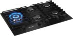 Cooktop Mueller 5 Bocas 77cm com Grade Dupla Bivolt: mesa ampla, acendimento superautomático e mais firmeza para suas receitas. - Imagem 3