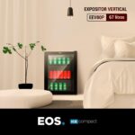 Refrigerador Expositor Vertical Eos 67 Litros EEV80P: design elegante, iluminação LED e refrigeração eficiente para manter seus produtos sempre visíveis e frescos. - Imagem 3