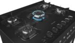 Fogão Mueller preto fosco 5 bocas com mesa de vidro e acendimento automático para cozinhar com praticidade e potência - Imagem 4