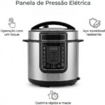 Panela de pressão elétrica 6 L em inox: praticidade, cozimento automático e fácil limpeza para refeições saborosas em casa. - Imagem 5