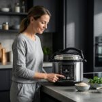 Panela de pressão elétrica 6 L em inox: praticidade, cozimento automático e fácil limpeza para refeições saborosas em casa. - Imagem 8