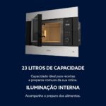 Oster Forno Micro-ondas de Embutir Black Inox 23L 127V: design sofisticado e praticidade para sua cozinha. - Imagem 4