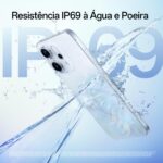 OPPO Reno 14 F 5G 256GB com 12GB RAM, câmera 50MP, bateria 6000mAh e resistência IP69. - Imagem 4
