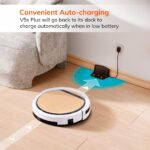 Robô Aspirador V5s Plus: sucção 2000Pa, aspira e esfrega com controle por app e voz para limpeza inteligente. - Imagem 3