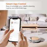 Robô Aspirador V5s Plus: sucção 2000Pa, aspira e esfrega com controle por app e voz para limpeza inteligente. - Imagem 4