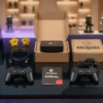 Arcadian Box Console Retro: multijogos 4K HDMI com 2 controles USB e compatibilidade com PS1, N64, SNES e arcade. - Imagem 3