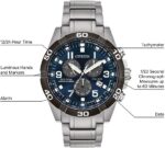 Citizen Brycen Chronograph Super Titanium com Eco-Drive, calendário perpétuo e alarme para uso esportivo e casual - Imagem 7
