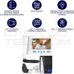 Kit Porteiro Eletrônico HDL com vídeo e câmera auxiliar Advance 7 branco: mais segurança e praticidade para sua casa. - Imagem 3