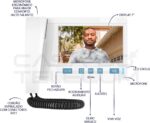 Kit Porteiro Eletrônico HDL com vídeo e câmera auxiliar Advance 7 branco: mais segurança e praticidade para sua casa. - Imagem 4