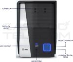 Kit Porteiro Eletrônico HDL com vídeo e câmera auxiliar Advance 7 branco: mais segurança e praticidade para sua casa. - Imagem 5