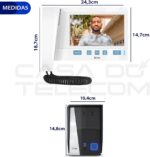 Kit Porteiro Eletrônico HDL com vídeo e câmera auxiliar Advance 7 branco: mais segurança e praticidade para sua casa. - Imagem 6