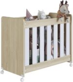 Mini Berço Infantil Moisés Multifuncional 4 em 1 com Rodas: praticidade, segurança e conforto para o quarto do bebê. - Imagem 5
