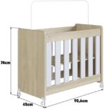 Mini Berço Infantil Moisés Multifuncional 4 em 1 com Rodas: praticidade, segurança e conforto para o quarto do bebê. - Imagem 6