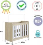 Mini Berço Infantil Moisés Multifuncional 4 em 1 com Rodas: praticidade, segurança e conforto para o quarto do bebê. - Imagem 8