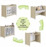 Mini Berço Infantil Moisés Multifuncional 4 em 1 com Rodas: praticidade, segurança e conforto para o quarto do bebê. - Imagem 9