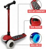 Patinete Joy Infantil LED e Bluetooth, ajustável, resistente até 80kg para diversão segura e vibrante - Imagem 4