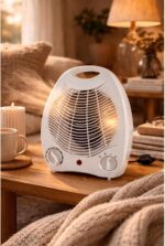 Aquecedor de Ar Elétrico Portátil 2000W 220V: aqueça quarto e sala com 3 níveis de potência e proteção contra superaquecimento - Imagem 3