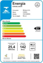 Freezer Horizontal Consul 142L CHA14AB 110v para conservar alimentos com capacidade ideal e design compacto. - Imagem 9