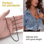 Colar de corrente em aço inox 2 mm para homens, banhado a prata, preto ou ouro, ideal para estilo e durabilidade. - Imagem 4