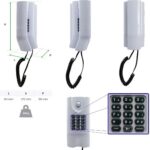 Porteiro Coletivo Intelbras 6 pontos com 8 tags e botoeira, ideal para controle de acesso residencial e comercial. - Imagem 5