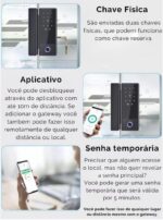 Fechadura Biométrica Eletrônica TTLock à Prova D’Água para Vidro com Vidro: segurança inteligente e moderna para sua compra. - Imagem 5