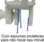 Suporte para Babá Eletrônica TakTark VB603 com largura ajustável e proteção para berço - Imagem 3