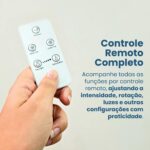 Mini Climatizador de Ar Portátil, 3 em 1 Umidificador e Purificador, LED Duplo Reservatório 280ml, USB 10W, Controle de Velocidade, 37x16.5x7.5cm - Imagem 8