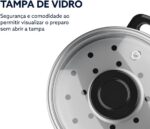 Panela Elétrica de Arroz 0,6L Oster Grafite 220v: prática, compacta e com manter aquecido para o arroz sempre no ponto. - Imagem 8
