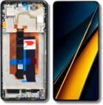 Tela Display para Poco X6 Pro AMOLED com aro preto original nacional, compatível com biometria e pronta para reposição. - Imagem 7